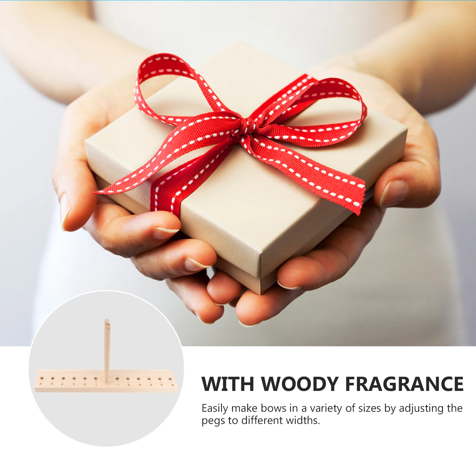 

Premium Bow Maker Tool for DIY Fancy Bows in Multiple Sizes Wooden Crafting Accessory for Pom Poms Beads Decorations