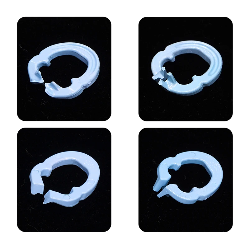 

4pcs Dental Rubber Dam Clamps Rubber Barrier Clip Barrier Clip Separator Resin Material For Autoclavable 134°C Dentist Tools