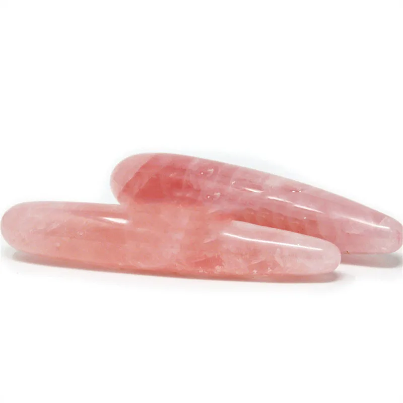 Imagem -04 - Crystal Powder Kegel Exercício Massagem Vara Quartzo Rosa Gem Girl 18cm Natural