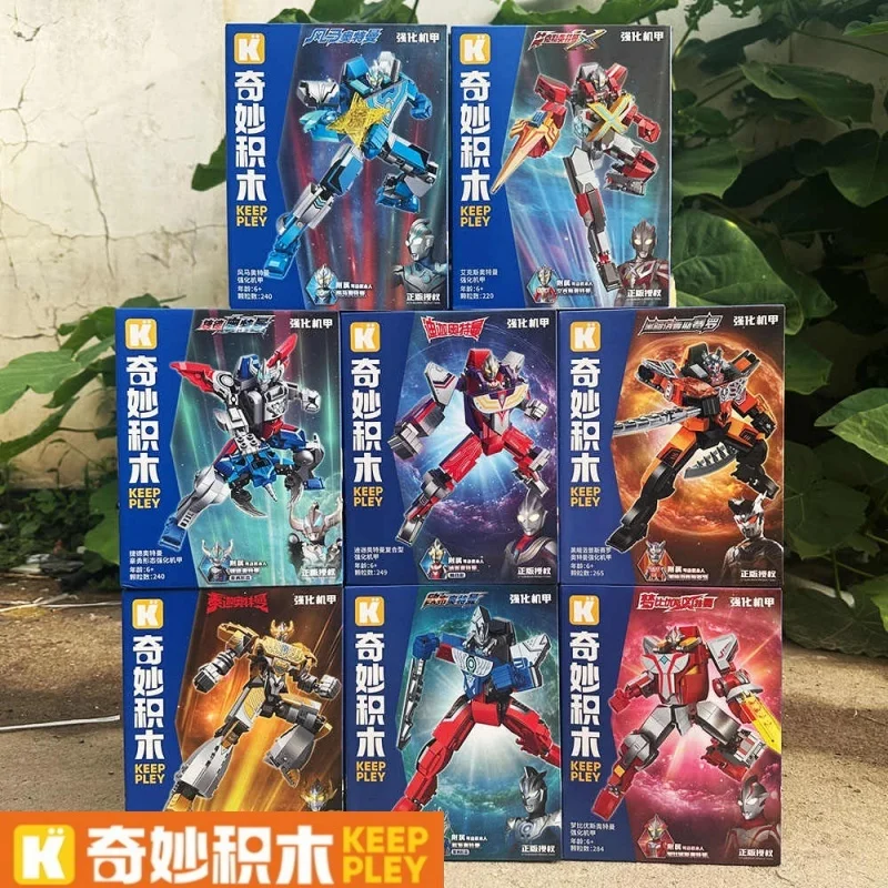 

Keeppley Diga Ultraman Hero Enhanced Mecha Модель игрушки в подарок Замечательные строительные блоки Коллекционные фигурки для детей