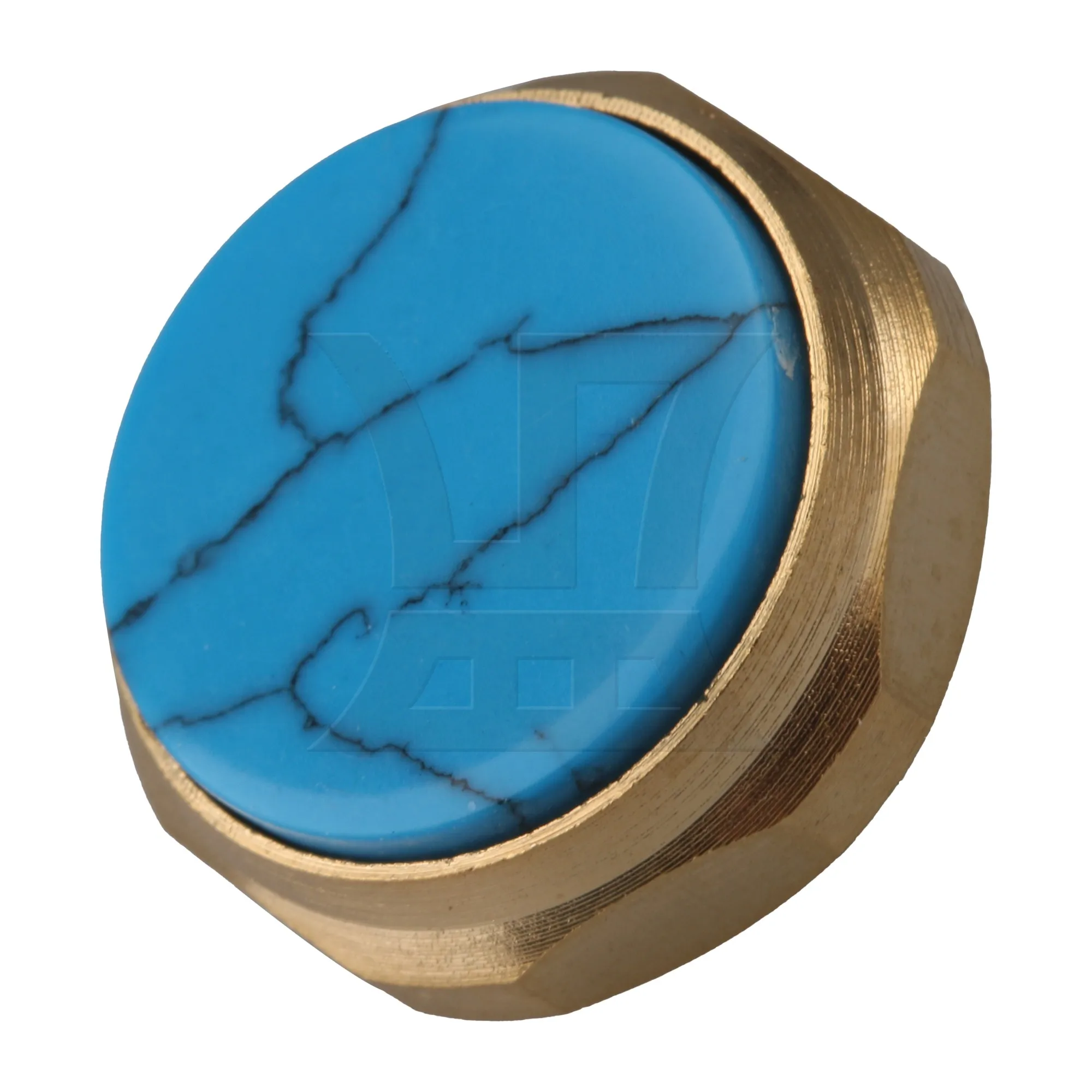 

Yibuy 1pc Trumpet Finger Hex Button Buckle Blue Turquoise Trumpet Accessories