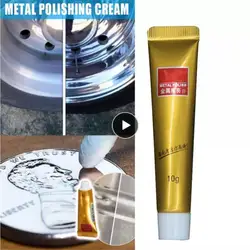 Creme de polimento de metal para faca, cera de polimento, pasta para faca, máquina, espelho, aço inoxidável, cerâmica, relógio, removedor de ferrugem, 15g