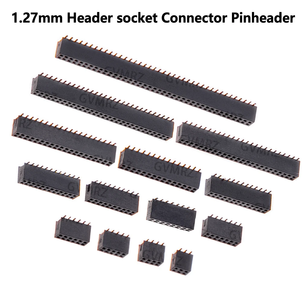 10pcs SMT 2x5 2x10 1.27mm 1.27 Double Row Female Breakaway PCB Board Pin Header socket Connector Pinheader 2*5 2*10