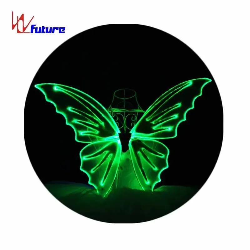 1 Remote Control Light Emitting Diode Butterfly Performance Suit Fiber Optic Dance Costume Children's Stage Dance Props