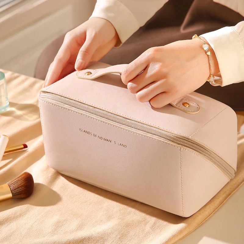 

Женский набор туалетных принадлежностей, органайзер для макияжа, сумка для хранения, роскошная женская коробка, портативная косметичка на молнии для путешествий
