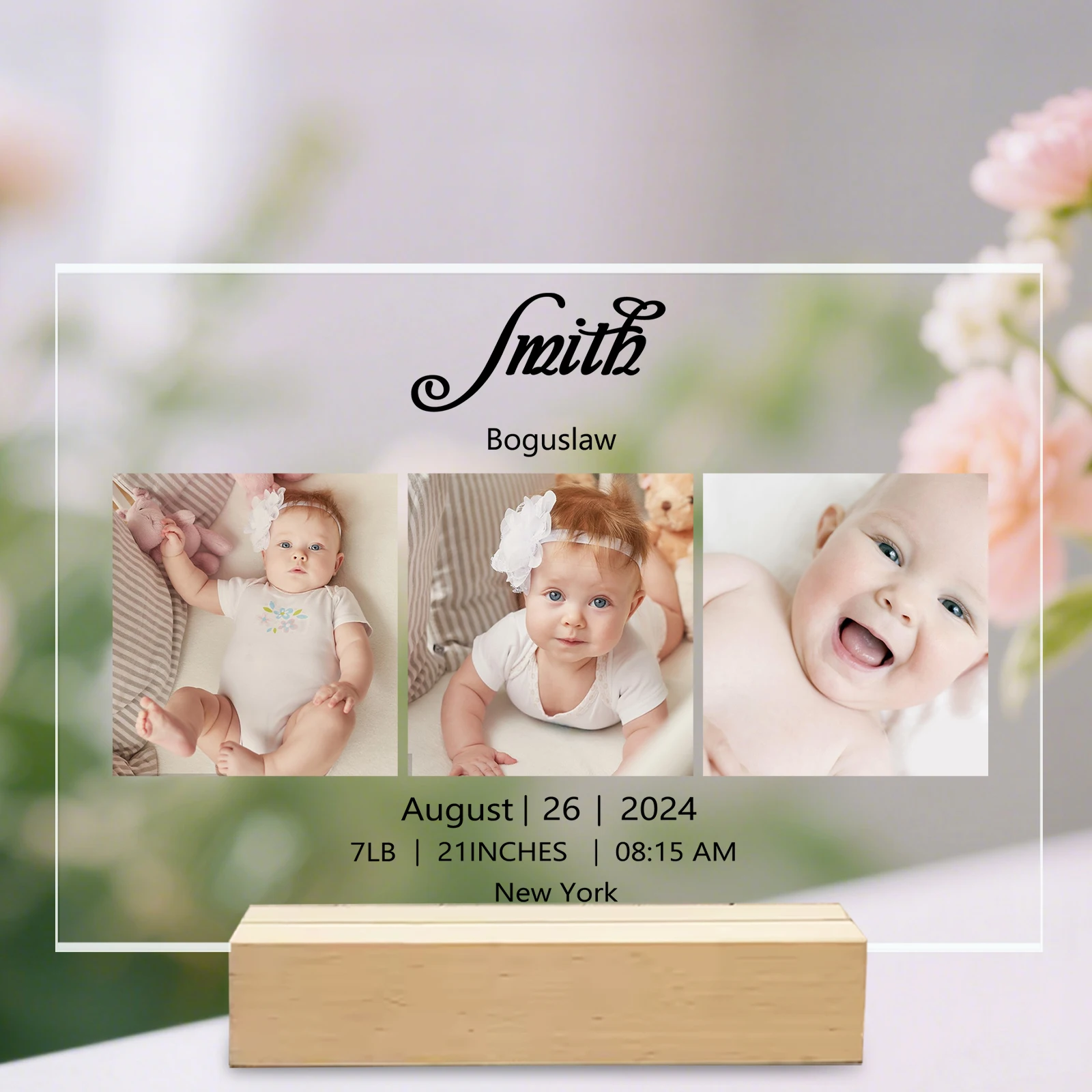 Personalized Custom Baby Memory Frame - Perfect Gift to Capture Precious Moments and Treasure Forever