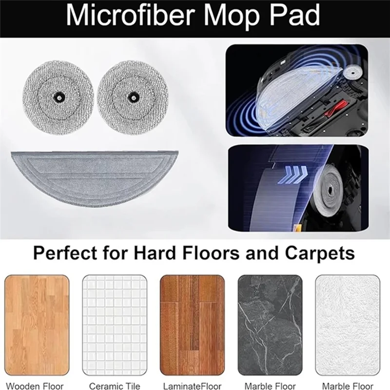 Para roborock saros 10/g30/s9 maxv ultra filtro mop escova lateral principal peças de reposição peças reposição