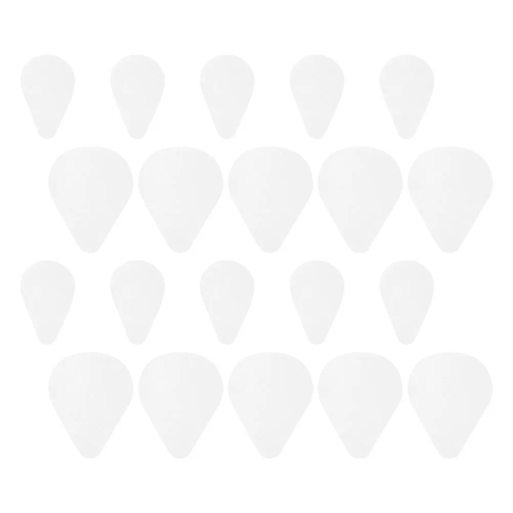 

20pcs Long Flute Anti-slip Sticker Transparent Silicone Finger Supports Cushions for 16 17 Hole Flutes Nonslip Accessories