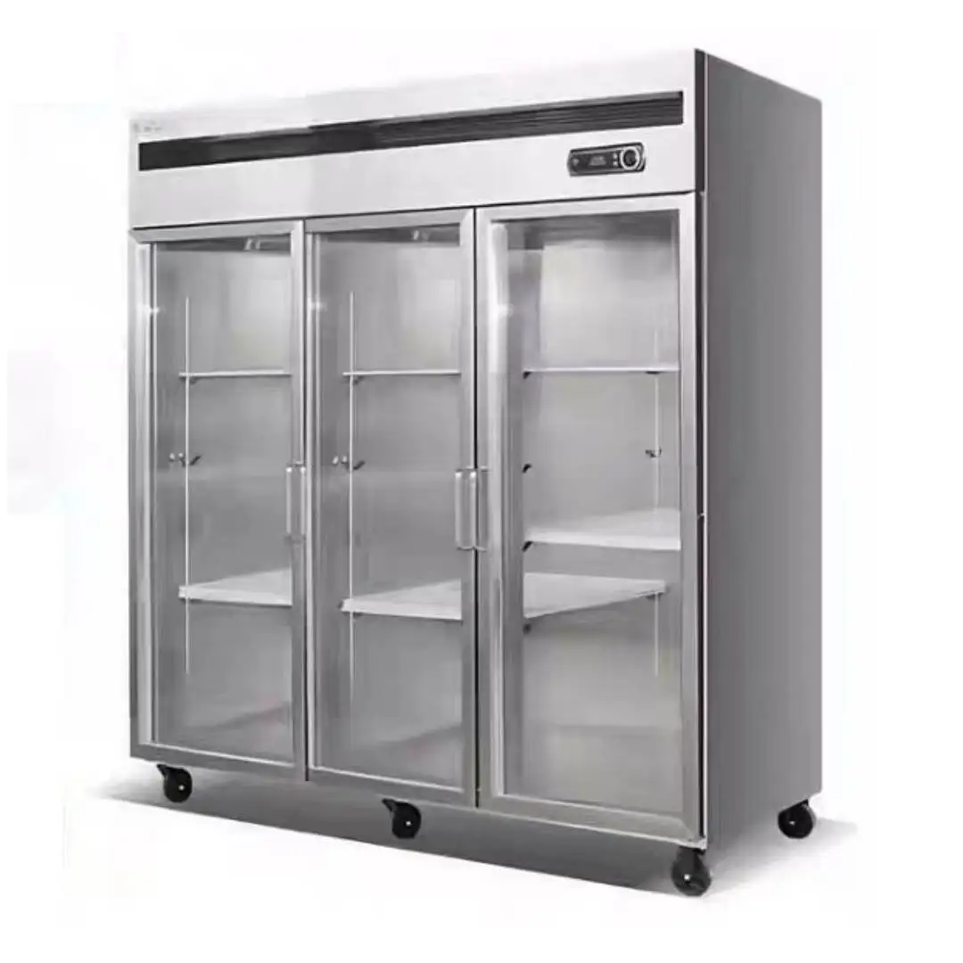 

Glass Door Commercial Freezer For Supermarket Commercial Refrigerator Glass Door Fridge Cold Beverage Fresh Food Showcase