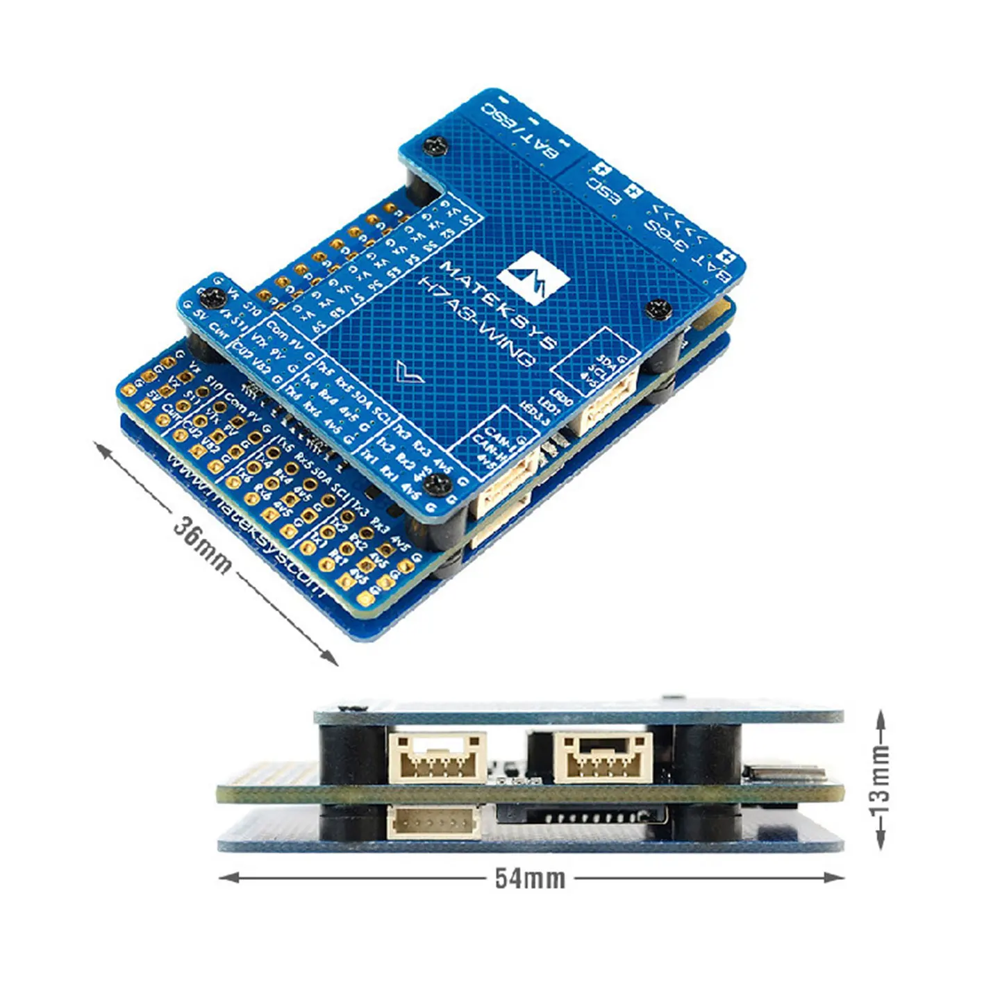 MATEKSYS H7A3-WING Flight Controller, Built-in Barometer OSD Blackbox, RC Fixed Wing VTOL Model Airplane FC