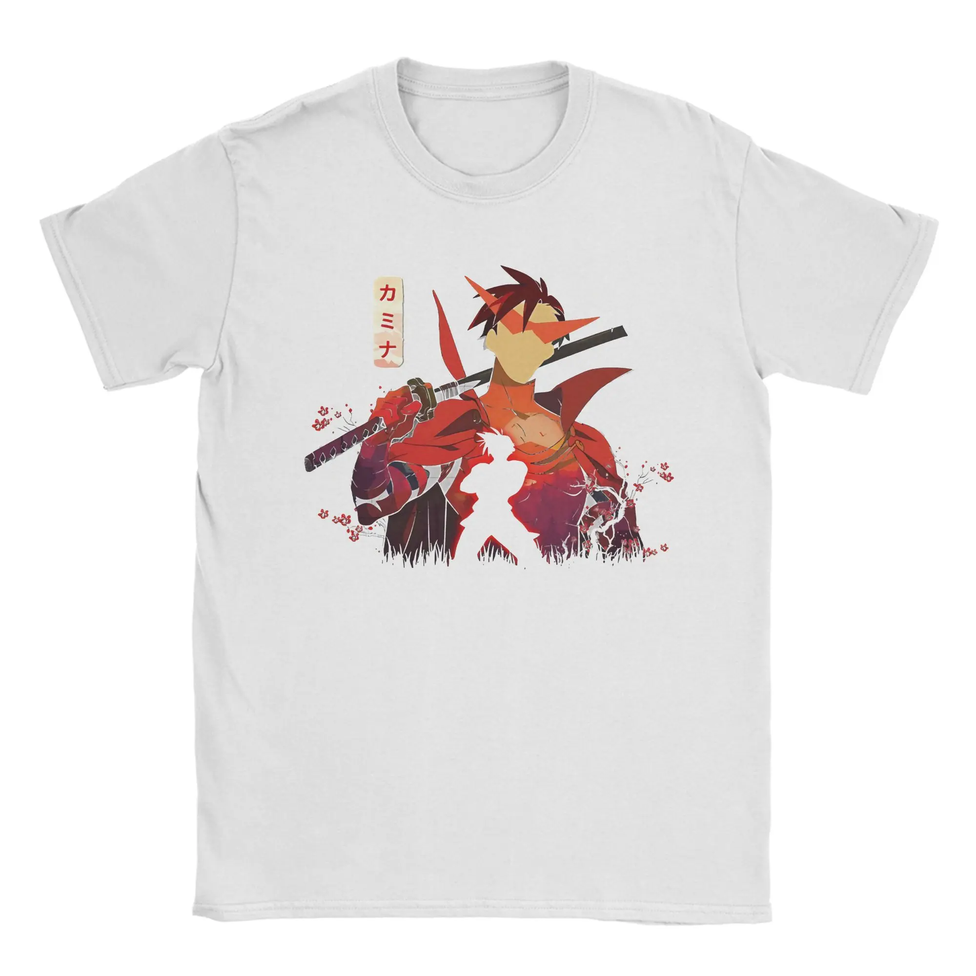 Men T-Shirts KaminaS Resolve Amazing 100% Cotton Tees Short Sleeve Gurren Lagann T Shirt O Neck Clothing Gift Idea