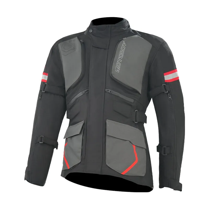Motoboy Motorcycle Riding Suit Men Locomotive Motorcycle Travel Rally Suit Winter Riding Waterproof Drop-proof Warm Jacket Pants