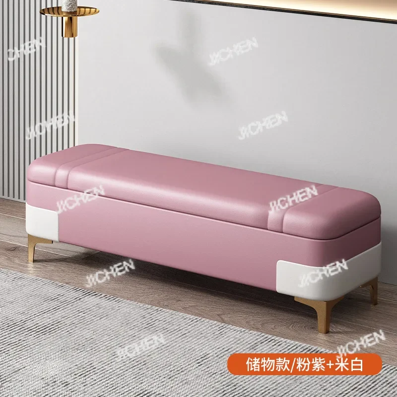 HS Schuhwechselhocker Haustür Schuhhocker Wohnzimmer Sofa Hocker Rechteckiges Schlafzimmer mit Stauraum