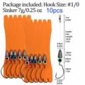 10pcs 7g sinker