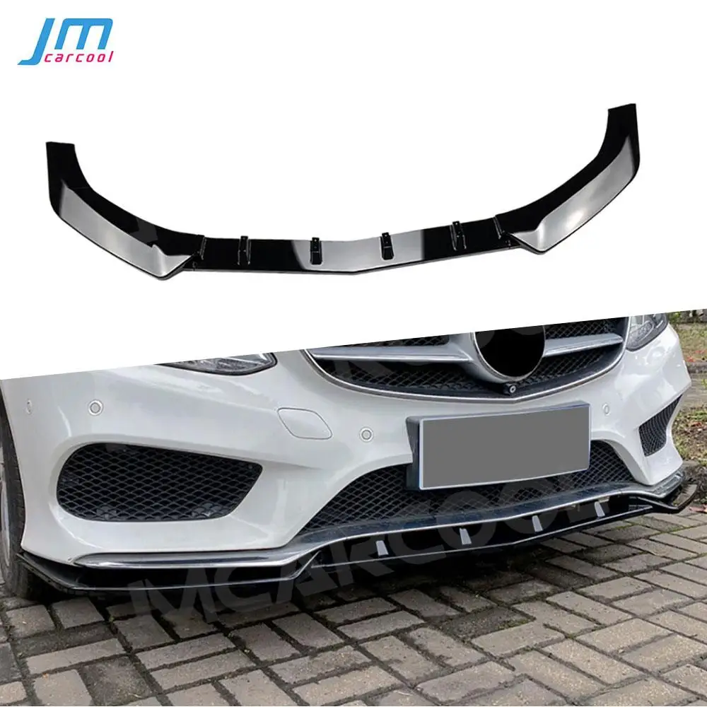 

Front Bumper Lip Front Chin Spoiler Bodykit Splitter For Mercedes Benz W212 E250 E350 E400 E550 Sport 2013- 2015 Car Accessories