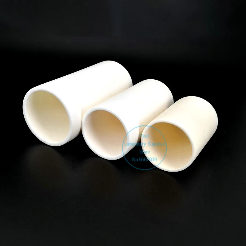 1pcs Lab 5ml to 1000ml cylindrical Corundum crucible 99% alumina Ash crucible High temperature resistance 1600 degrees