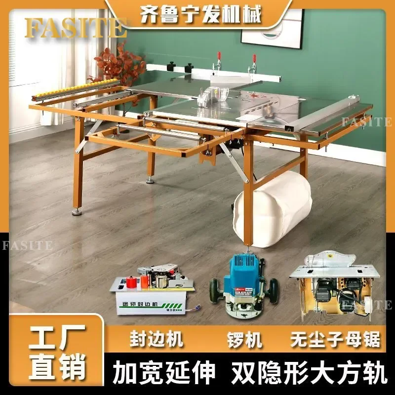 For Table Saw Folding Workbench High Precision Push Table Dust Free Multi Functional Woodworking Station Home Improvement