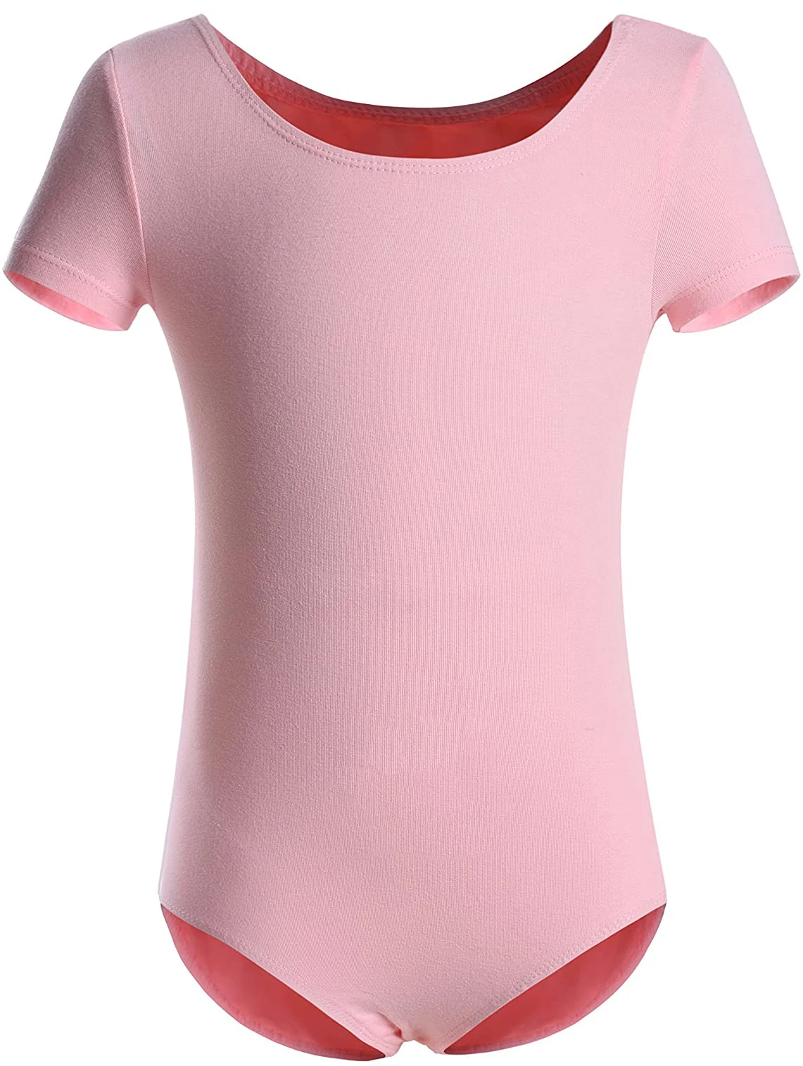 Girls Team Basic Short Sleeve Dance Leotards for Ballet Dancewear