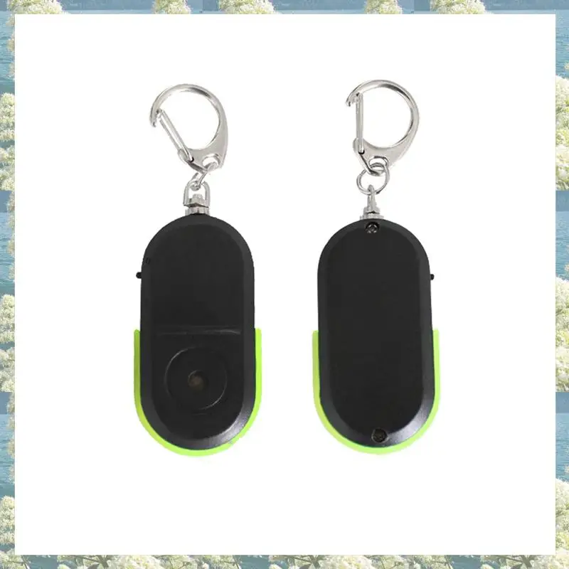 New-4X Mini Anti-Lost Whistle Key Finder ไร้สายสมาร์ทแท็ก Key Locator พวงกุญแจ Tracker เสียงนกหวีด LED light