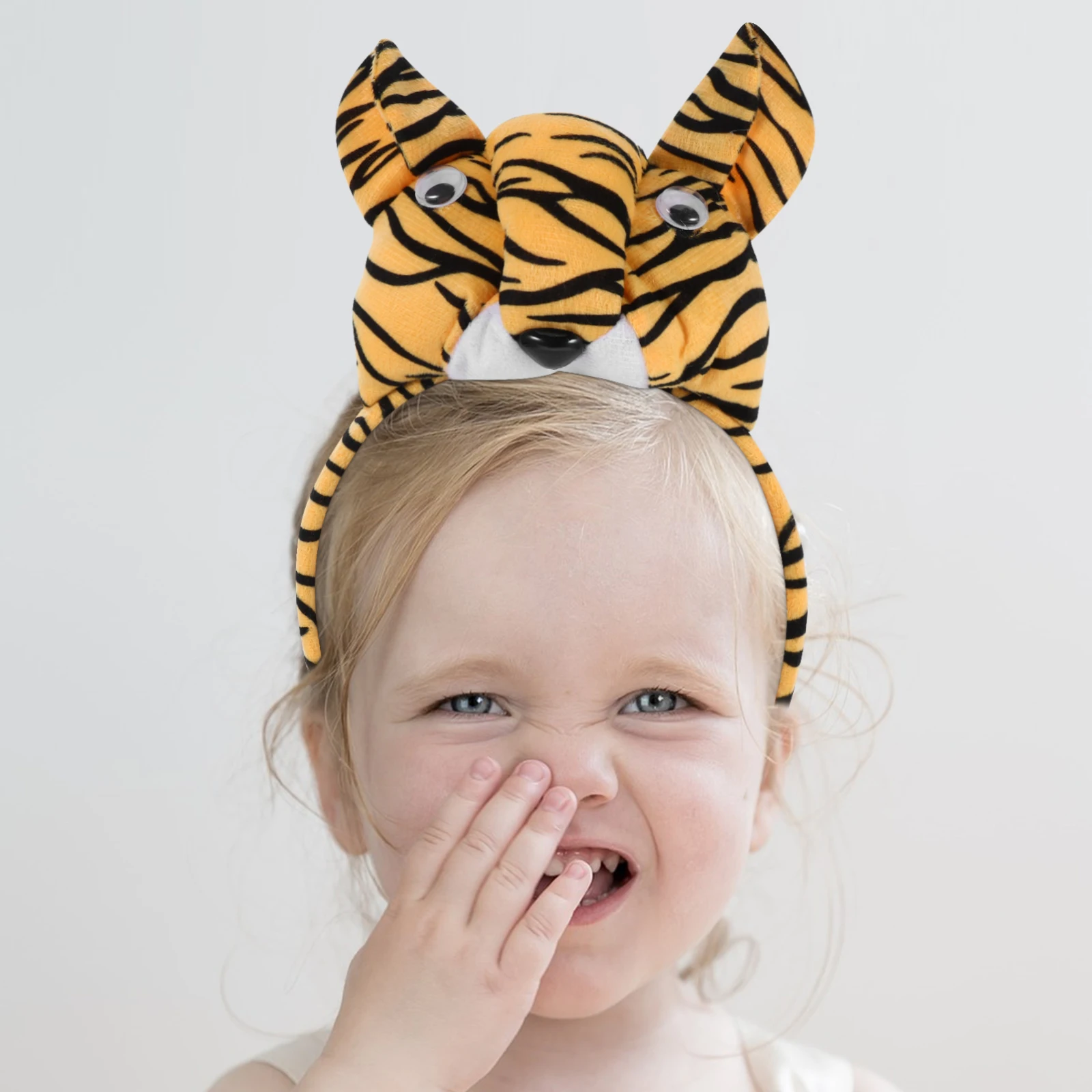 

1 set 1 Set Tiger Costume Accessories Animal Headbands Cute Jungle Party Outfit For Stage Performance Durable Comfortable Adult