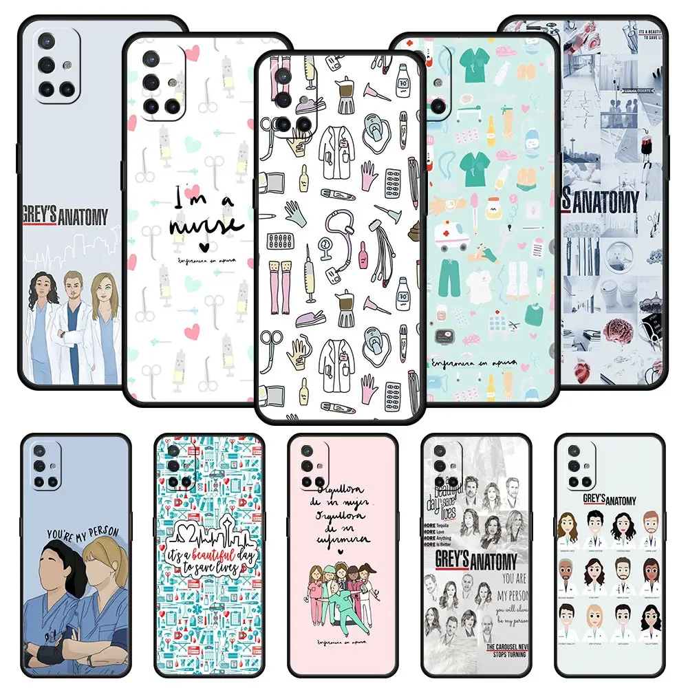 Capa de Celular para OnePlus 13R 13 12 10T 11 R10 Nord N100 N200 N10 9 9R CE 2 3 Z Pro Lite 5G, Capa de TPU Macia, Fundas Grey's Anatomy