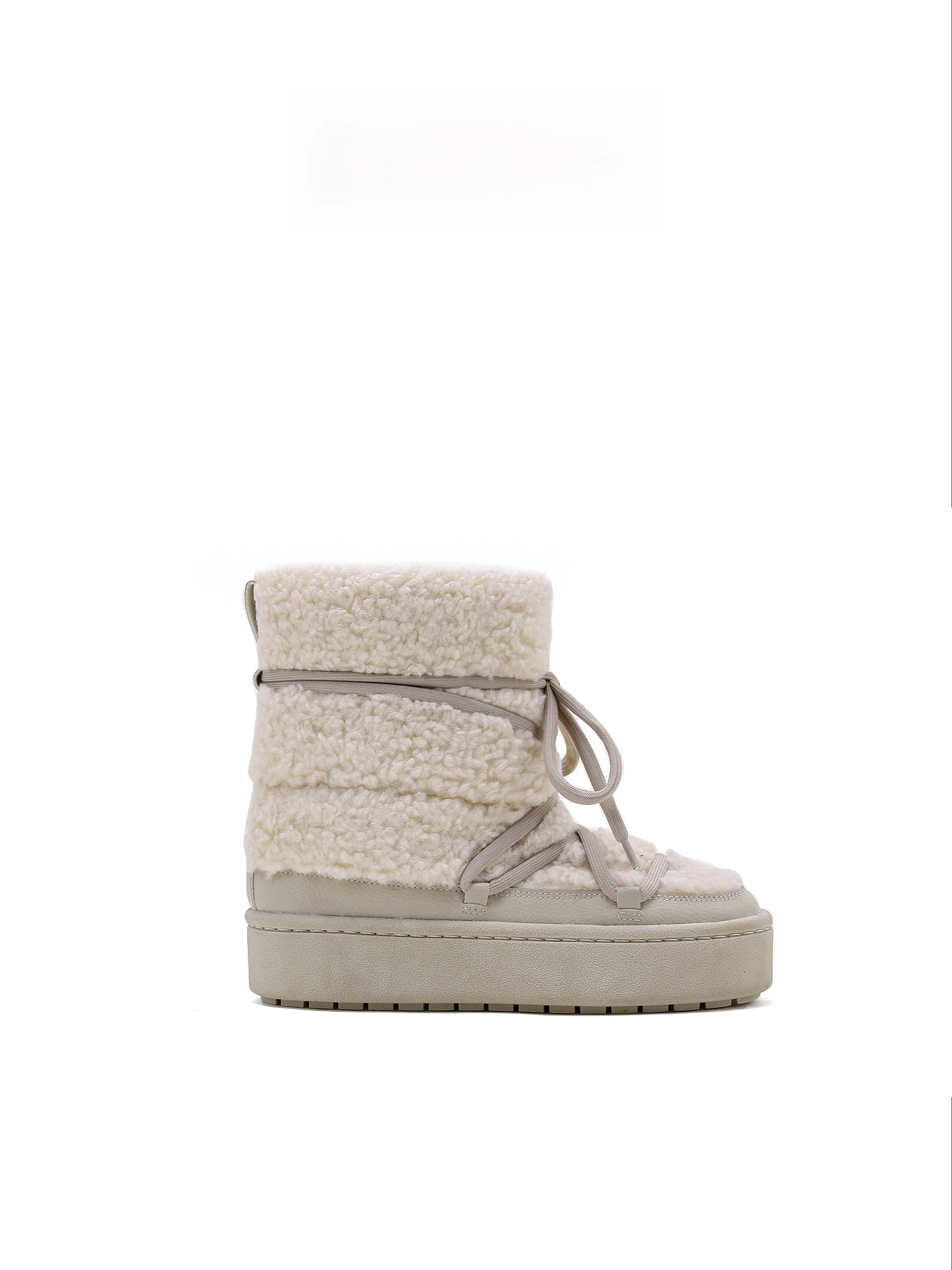 

TENCRANE женские меховые зимние ботинки, зимние теплые противоскользящие ботинки Thi Bot ort Faionable, универсальные белые ботинки, водонепроницаемые ботинки на платформе...