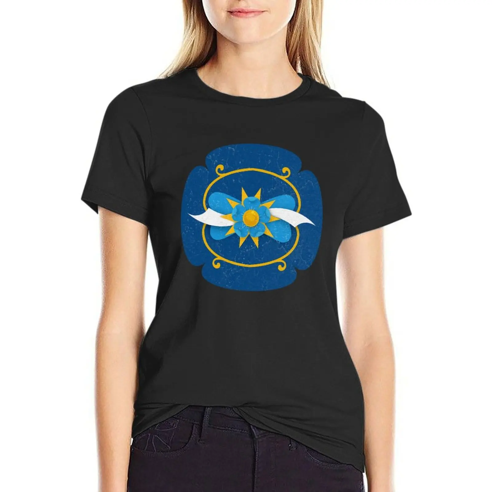 Argentina Flag Gold Sun and Blue Flower Fileteado Porte?o Vintage Street Art T-Shirt sports fans quick drying woman t shirt