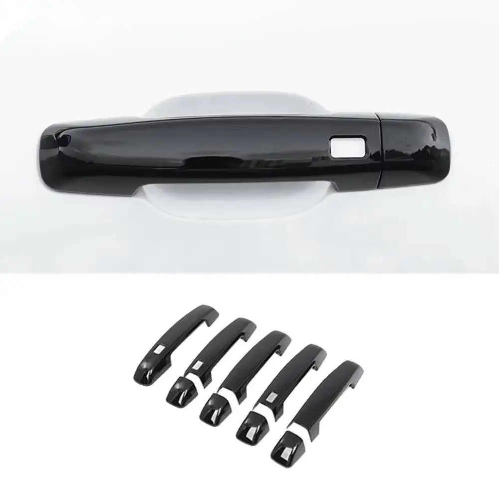 Car Upgrade For Great Wall Tank500 2022 2023 Door Knob Protector 5 Doors Handle Frame Cover Garnish Trim Sticker Decoration