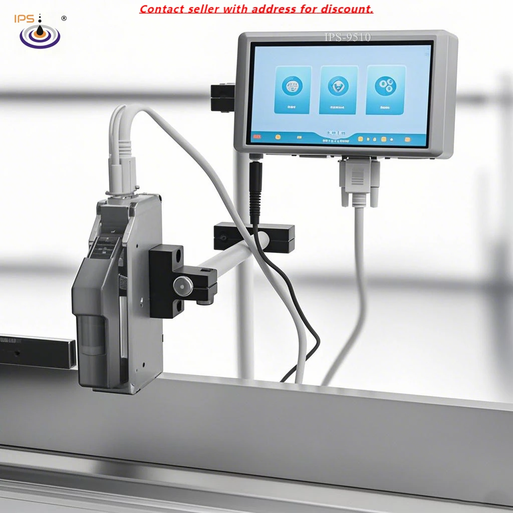 

High Resolution Inkjet Printer HP TIJ 2.5 Thermal Technology 2 Printheads PVC Application 1-25.4mm Expiry Date Coder