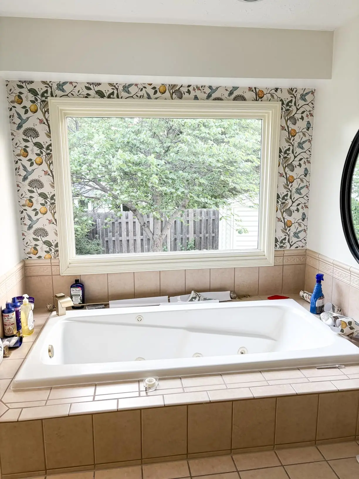 

1 шт., самоклеящиеся обои с синей птицей, свежее лимонное дерево, съемные водонепроницаемые готовые настенные обои для домашнего декора