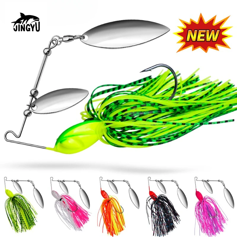 

JINGYU Bearded Luya Bait10G-14G Chatter bait spinner bait weedless fishing lure Buzzbait wobbler chatterbait for bass pike walle