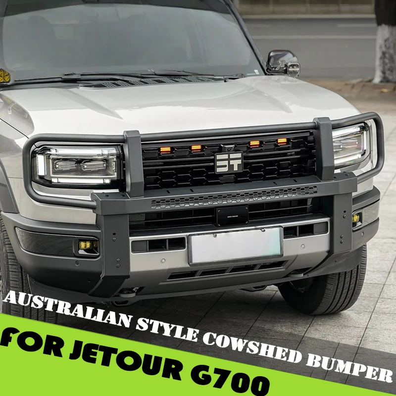 

Car Bumper Bull Bar Fit for JETOUR G700 2025 2026 Modified Car Front Bumper Protection Bar Spotlight Bracket Accessories