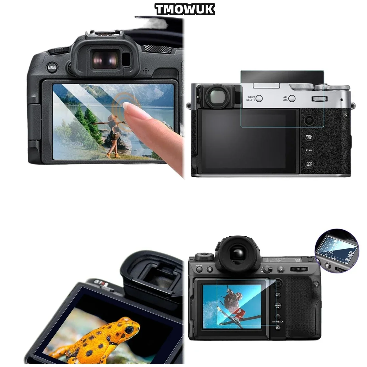 ​​For Fujifilm X-A7 XT2 Anti-Glare Privacy Film - Tempered Glass 9H Hardness Anti-Scratch HD Clear Bubble-Free Installation​​