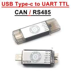 Type-c USB To CAN RS485 UART TTL Serial Port 485 422 High Speed 6Mbps Communication Module 1.8V 3.3V 5V Level Software Control