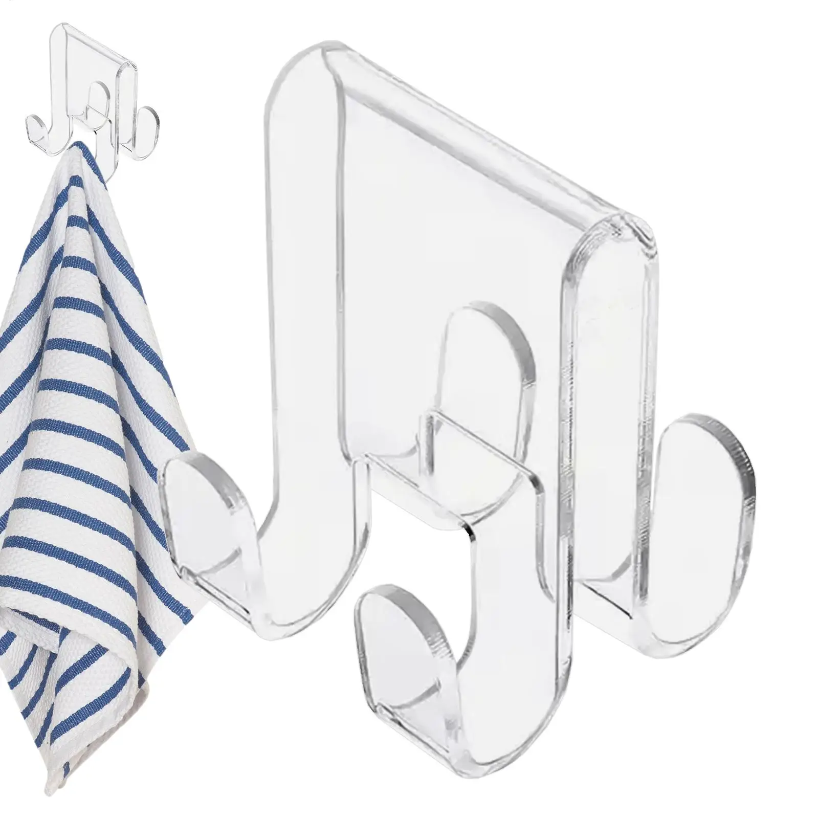 Duschhandtuchhaken für Glastüren, Acrylhaken, Handtuchhalter, bohrfreies Aufbewahrungswerkzeug für Bademäntel, Kleidung, Handtücher und Waschlappen