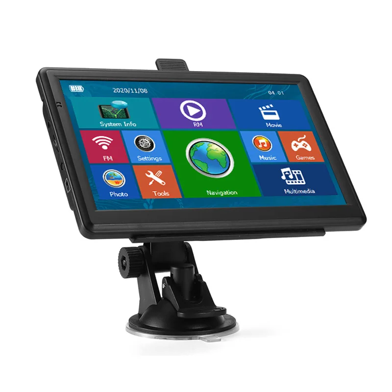 

7 inch portable car truck navigator capacitive screen 8G+256M Europe and the United States