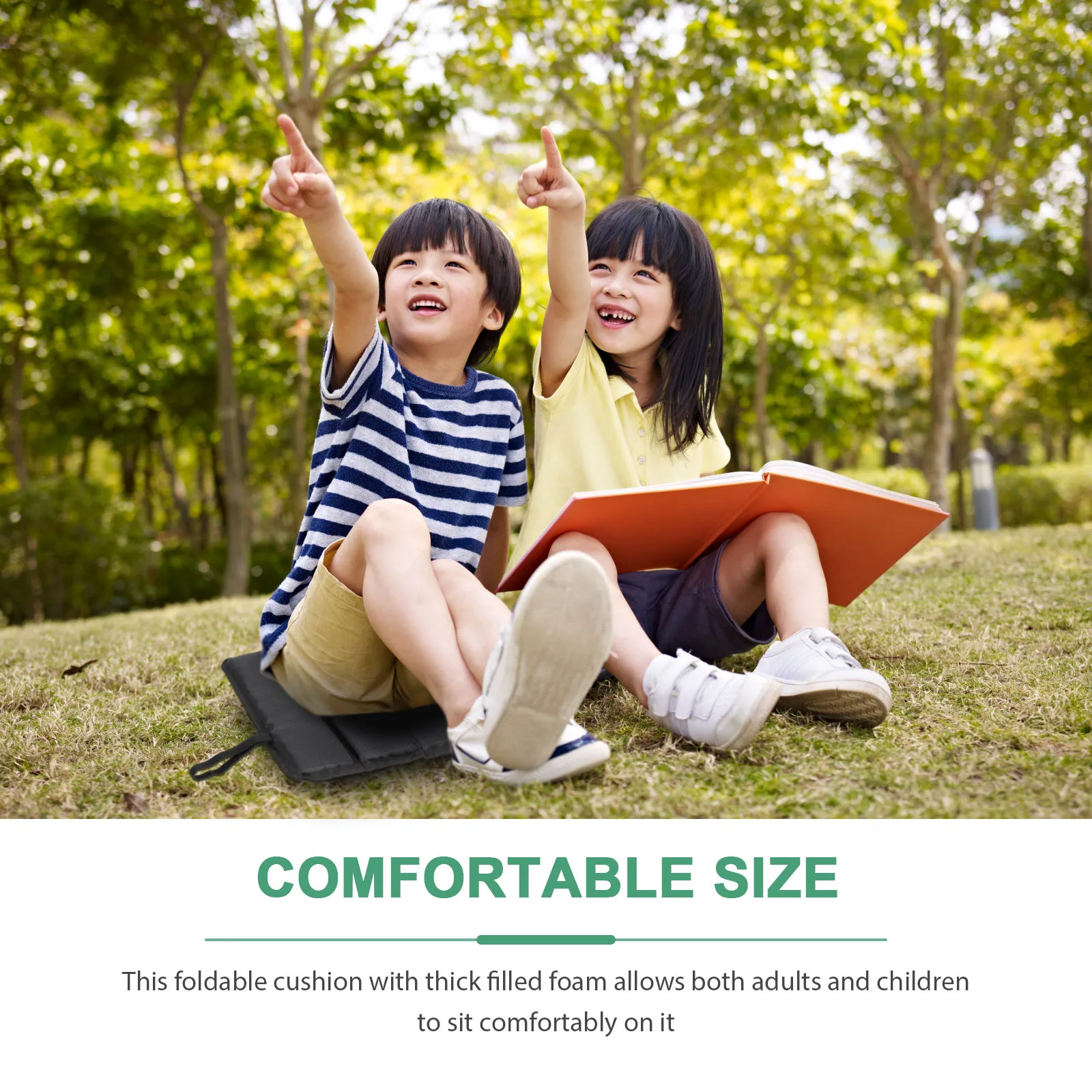 

Portable Folding Sit Pad Waterproof Oxford Cloth Camping Mat Durable Picnic Cushion for Outdoor Fun Sit Pad Folding Sitting Mat
