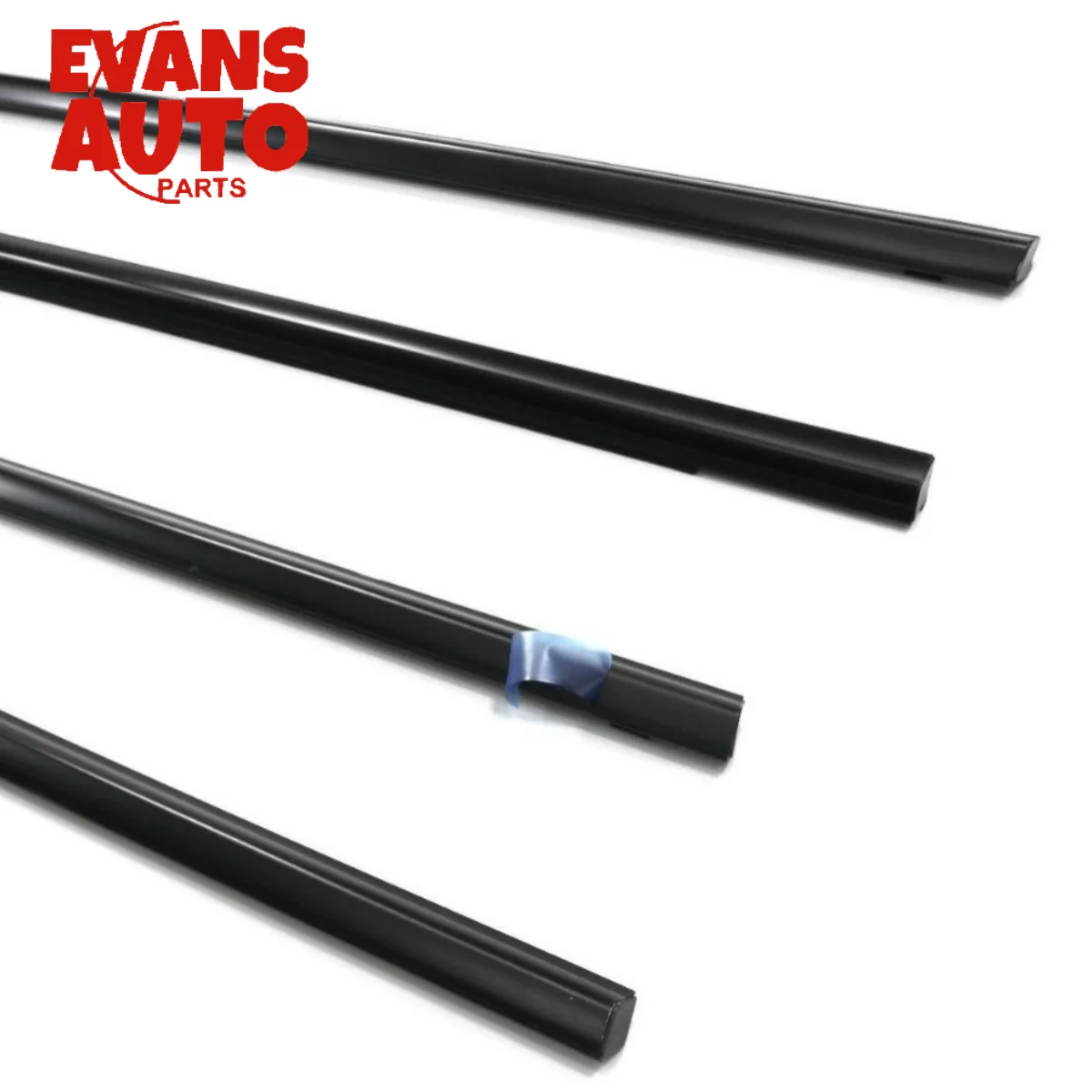 4Pcs Car Window Weatherstrip Black For Nissan X-Trail 2001-2007 80821-8H300 80820-8H300 82821-8H300 82820-8H300