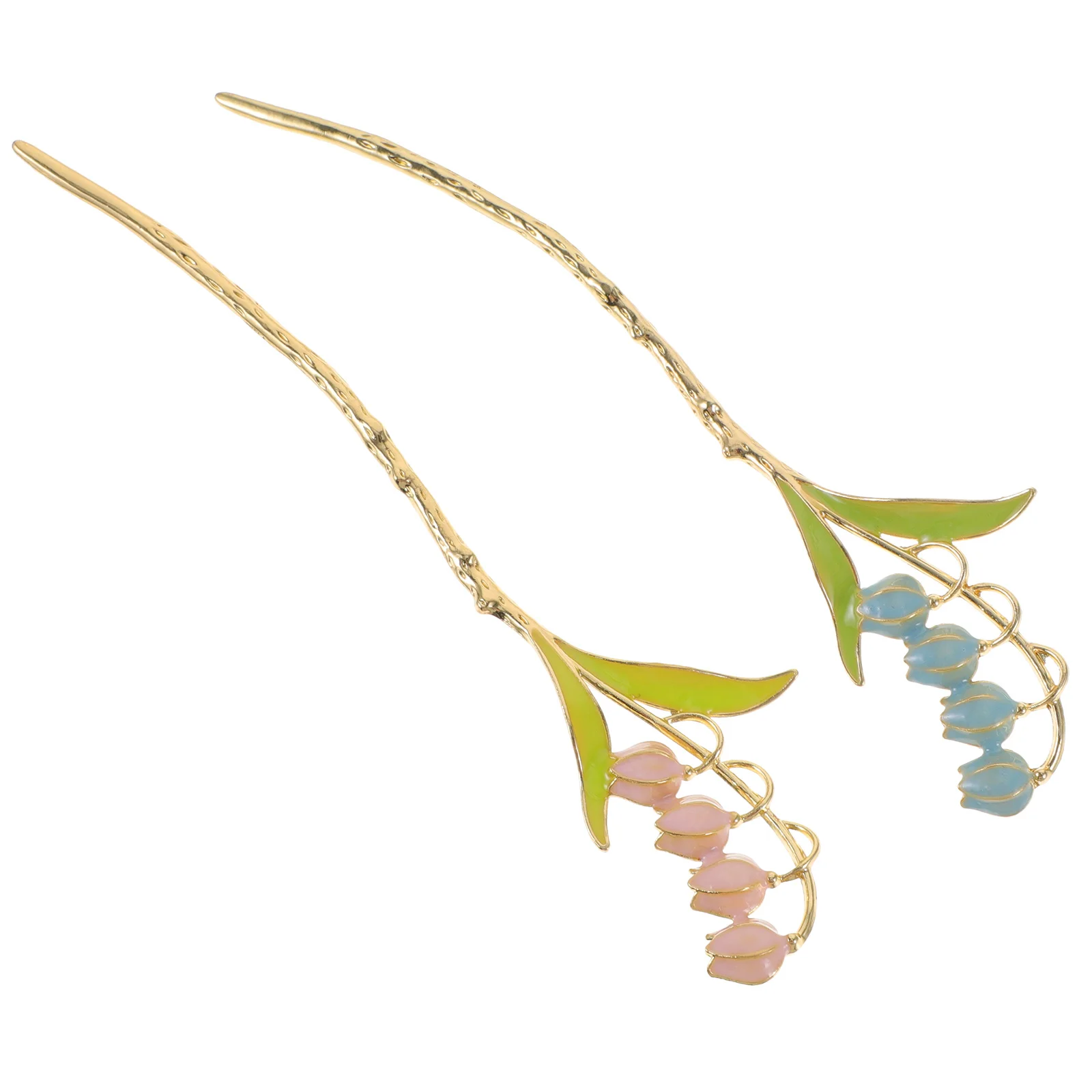 2 個の中国風のヘアスティック、滑らかなエッジ、耐久性、実用的、ユニークなギフト、漢服愛好家のヘア箸