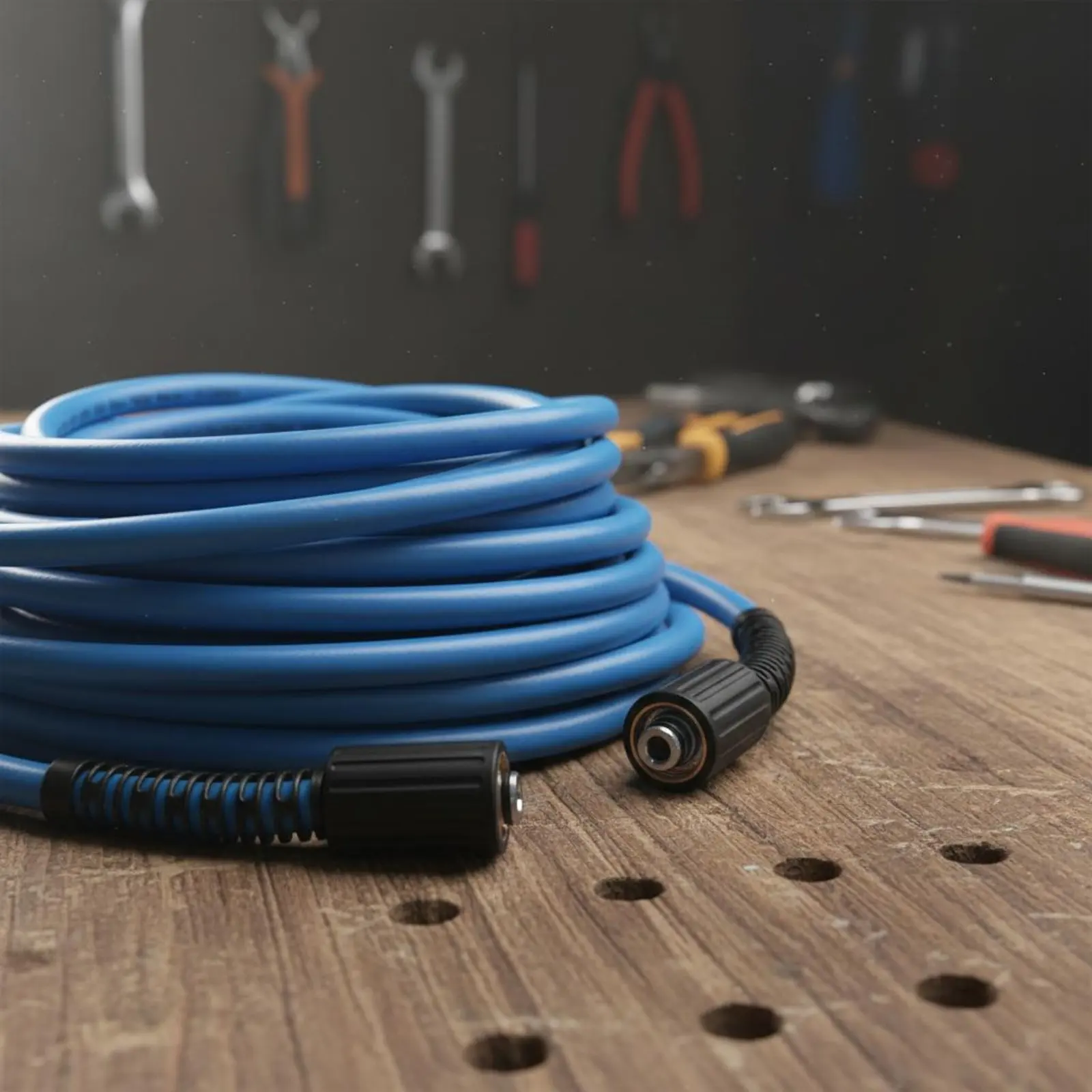 22mm Threaded Threaded Washer Hose Sturdy Duty Pressure Washer Extension Hose Brass Fittings for Auto Washing