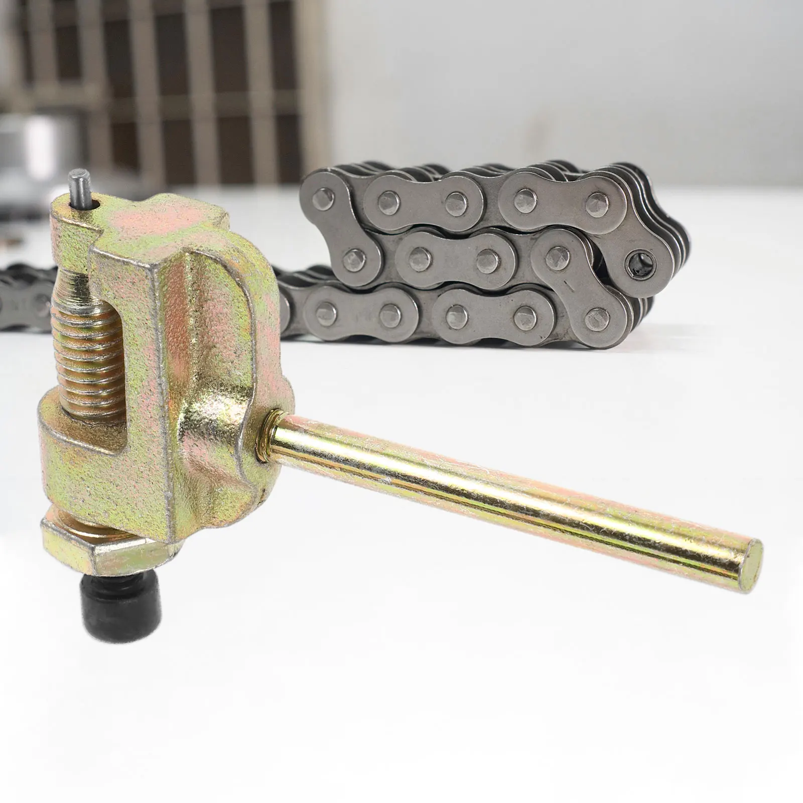 

Motorcycle Tool Alloy Chain Breaker Tool Kit Steel Bike Removal Tools 3in1 Chain Splitter Disassembly Assembly Kit