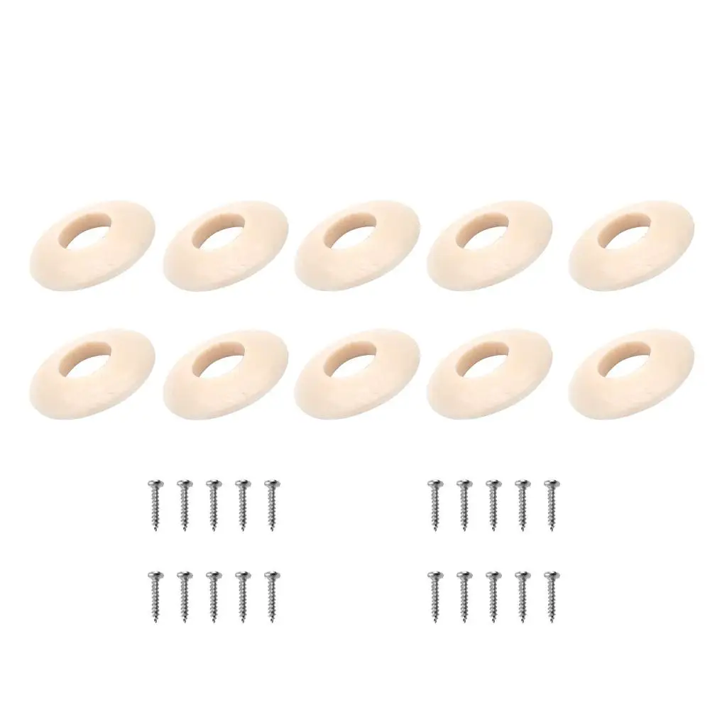 Plastic Washers for Guitar Tuning Pegs Machine Head Buttons Ferrules Set for Electric Acoustic Guitar Kit