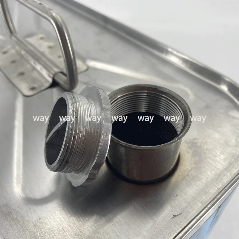 201 Stainless Steel 20L Liters 5Gallon Jerry Can Fuel Tank Petrol Canister Oil Container Car ATV Motorcycle Jerrycan Petrol Can