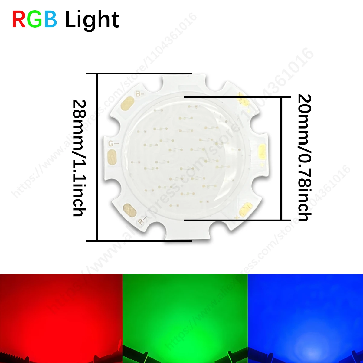 Chip LED RGB 300mA Light Source 3W 6W 9W 12W 15W 18W 24W 30W Spotlight For Luminously Disco DJ Lamp RGB LED Diode Accessories view 4