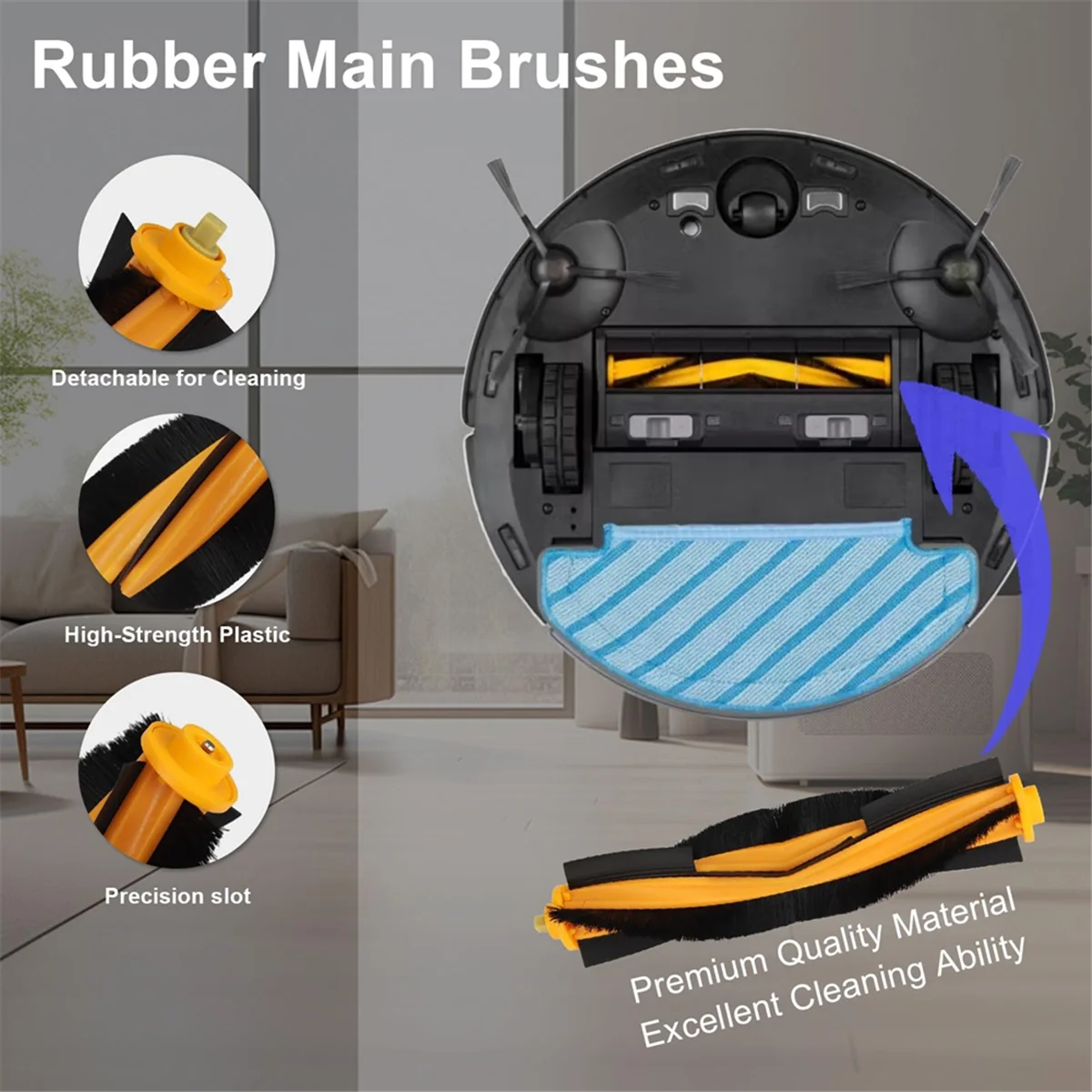 Kit d'accessoires pour aspirateur robot ECOVACS DEEBOT, pièces de rechange BAAN, N10 PLUS, T9 +, N8 PRO +, N8 +, T8AIVI +, T8 +