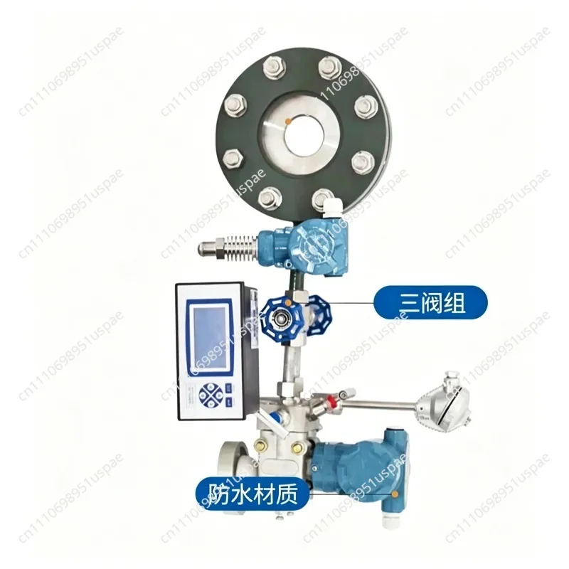 Precision Flow Meter with Sensor, Durable Nozzle Design for Vapor Hot Oil Liquid Measurement