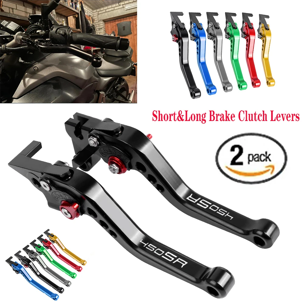 

For CFMOTO 450SR 450 SR 2020 2021 2022 2023 Short&Long CNC Adjustable Brake Clutch Levers Handles Lever Motorcycle Accessories