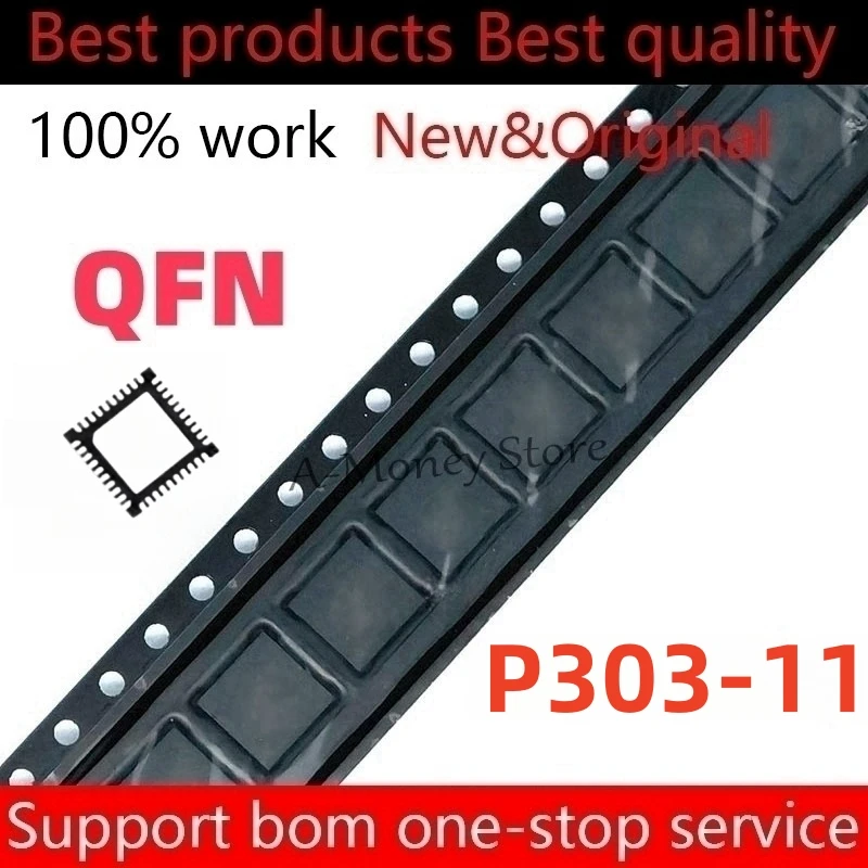 (5-10pcs)100%New P303-11 P303 QFN