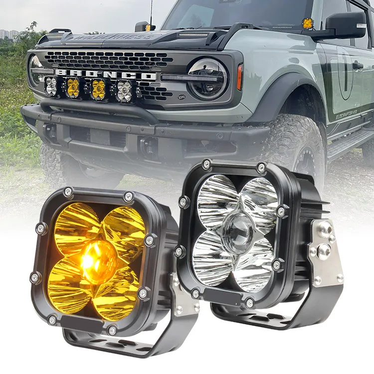 Fast Delivery High Lumen Automotive SUV UTV Off-road Auto Headlight Lights Led Fog Driving Lights Car Detailing Spot Lights