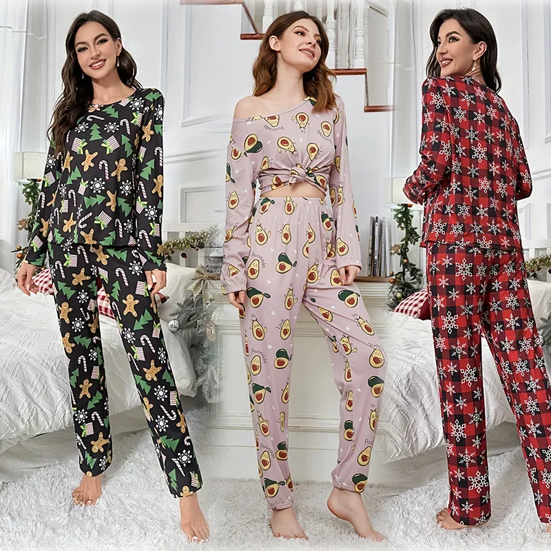 

Pajama Pants Set Women's Clothing Homewear Spring Autumn Thin Comfortable Casual Fashion Breathable Stylish Loose Large Size